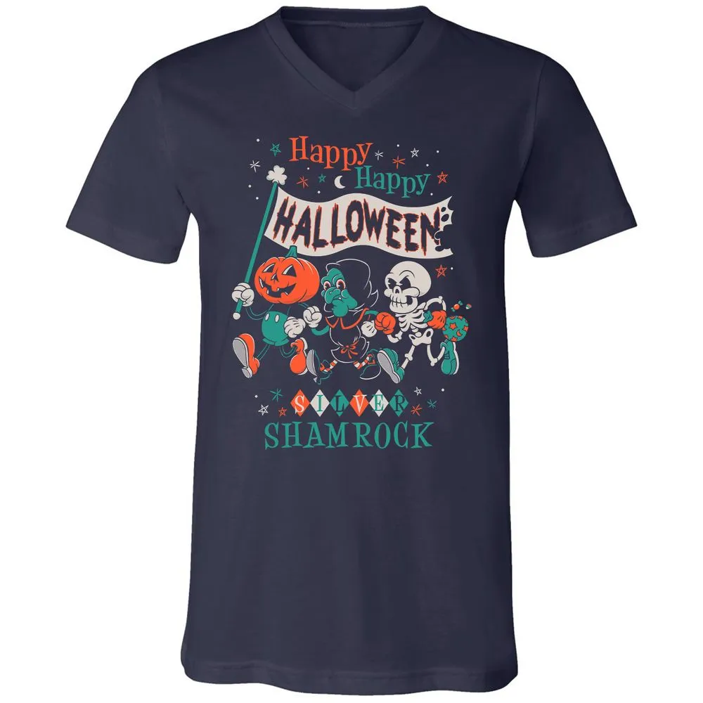 Unisex V-Neck T-Shirt - 4SMWYDQV - Navy - 2