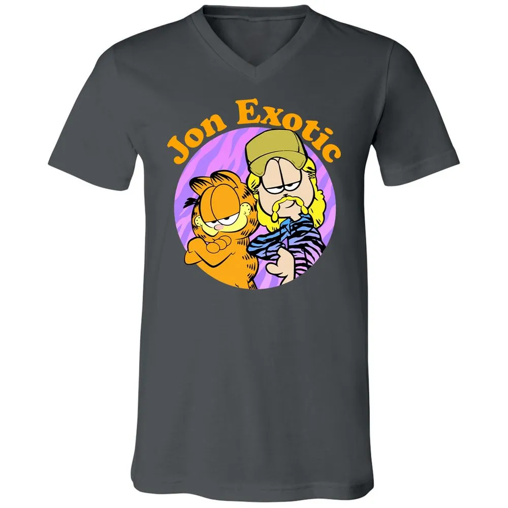 Unisex V-Neck T-Shirt - A4XWUCL1 - Asphalt - 12