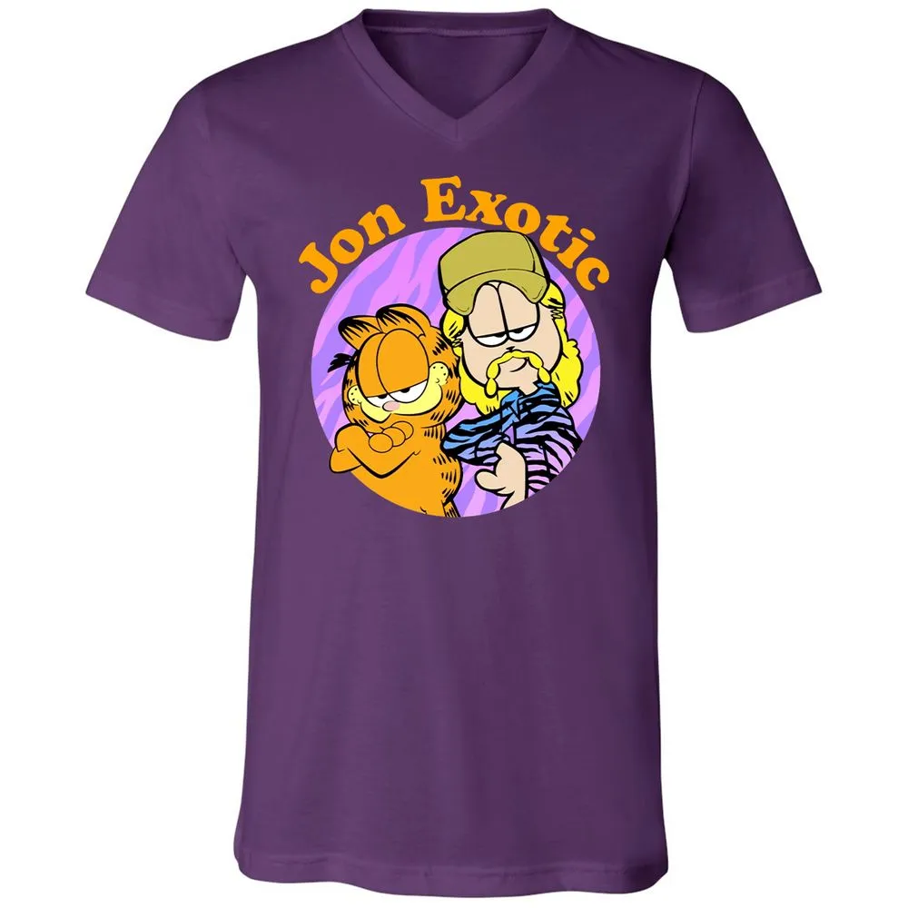 Unisex V-Neck T-Shirt - A4XWUCL1 - Team Purple - 9