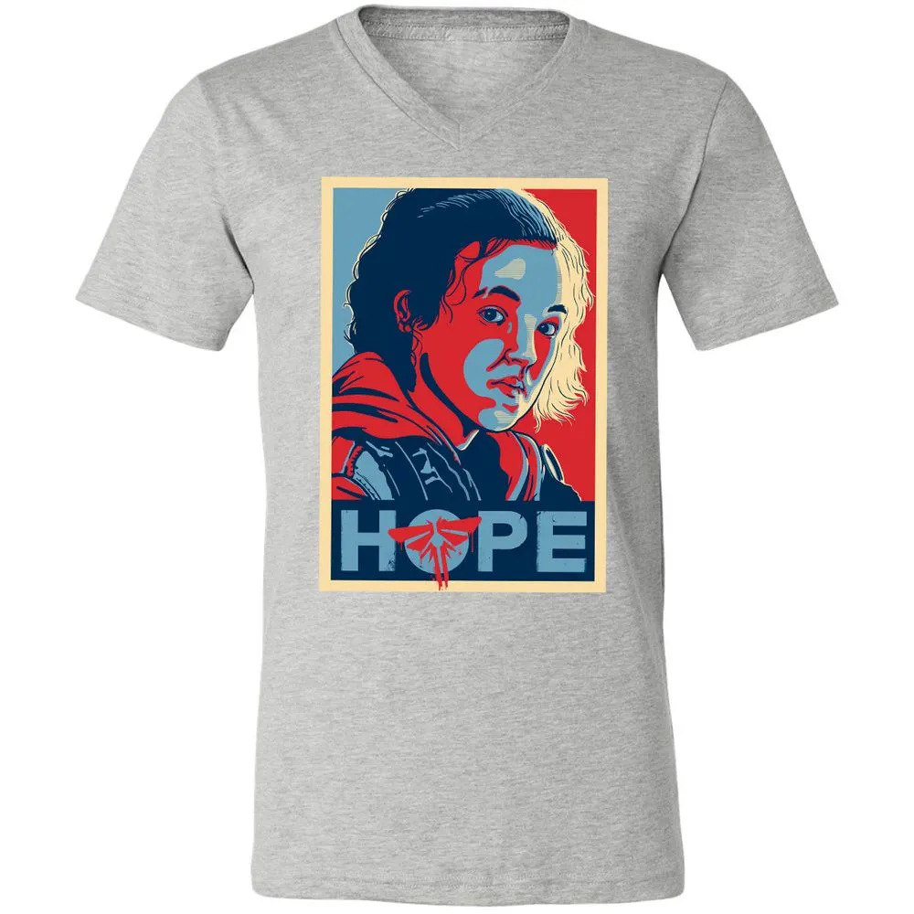 Unisex V-Neck T-Shirt - 1PPPSS8R - Athletic Heather - 7