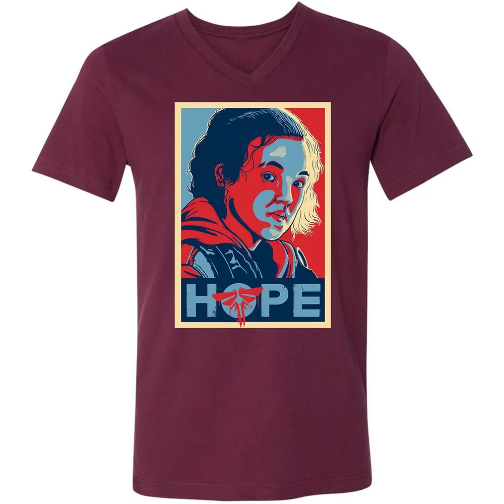 Unisex V-Neck T-Shirt - 1PPPSS8R - Maroon - 6