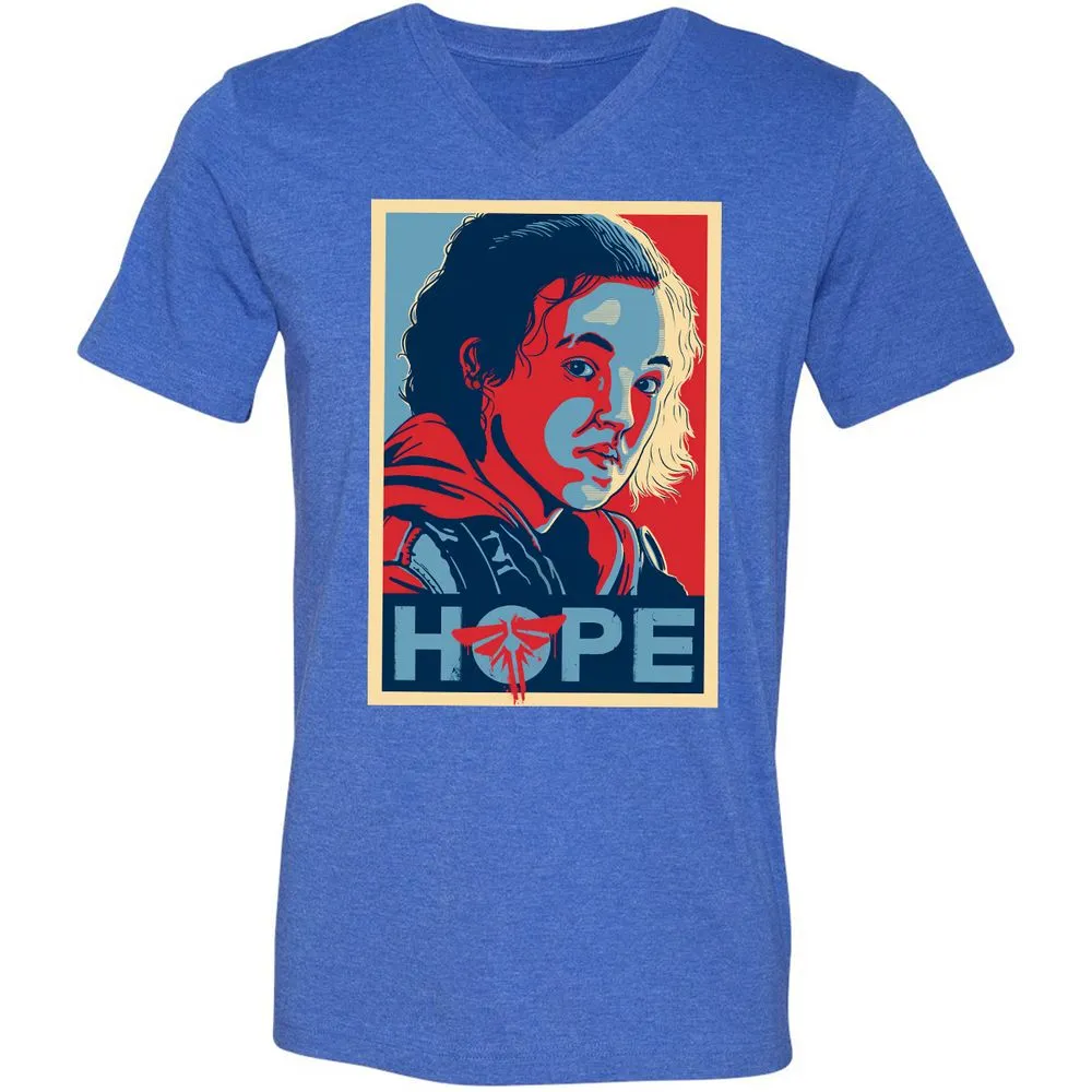 Unisex V-Neck T-Shirt - 1PPPSS8R - Heather True Royal - 14