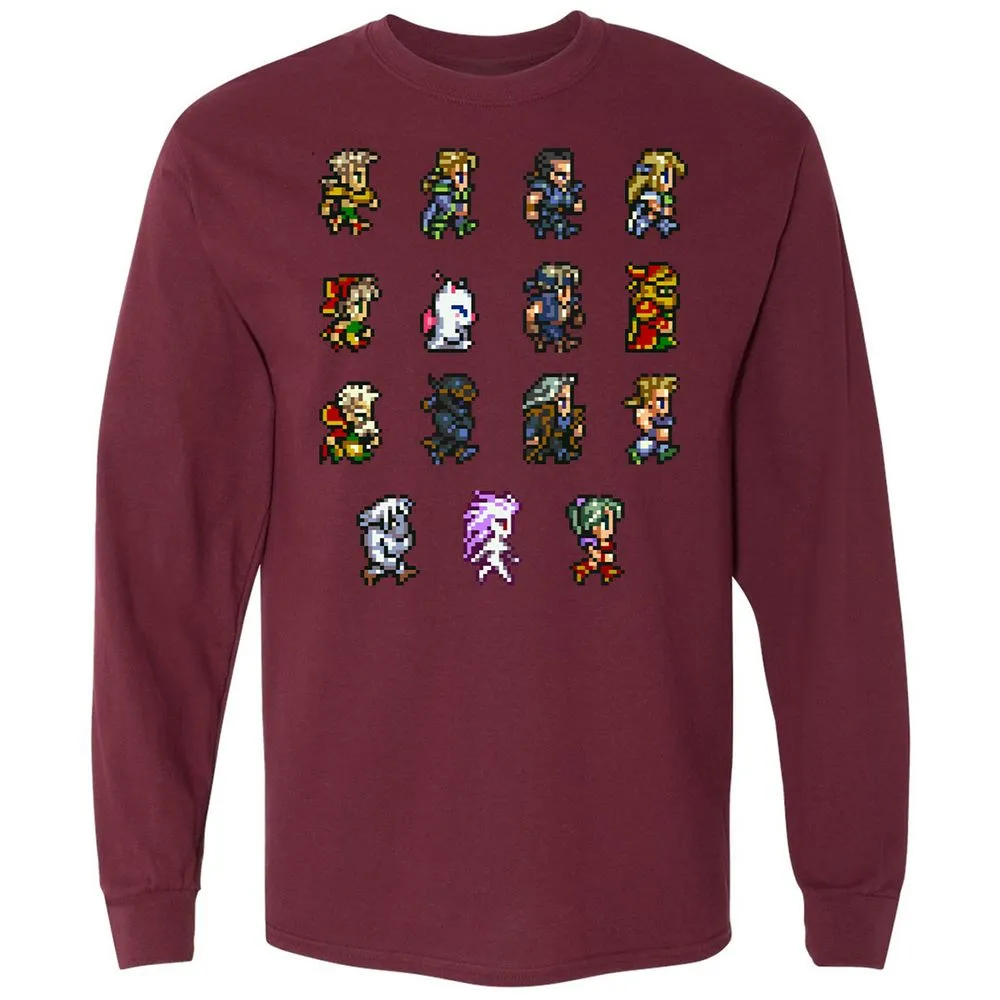 Long Sleeve T-Shirt - GE77SPY4 - Maroon - 11