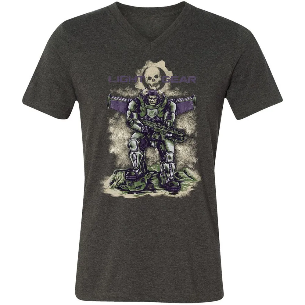 Unisex V-Neck T-Shirt - 2KU8NQF8 - Dark Grey Heather - 8