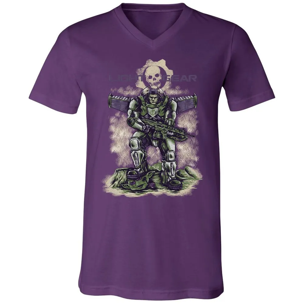Unisex V-Neck T-Shirt - 2KU8NQF8 - Team Purple - 9