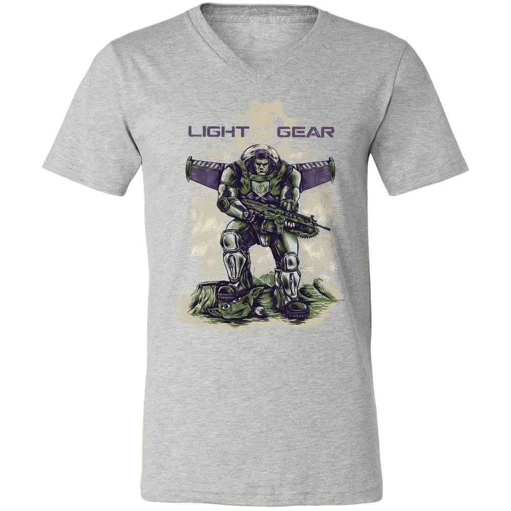 Unisex V-Neck T-Shirt - 2KU8NQF8 - Athletic Heather - 7