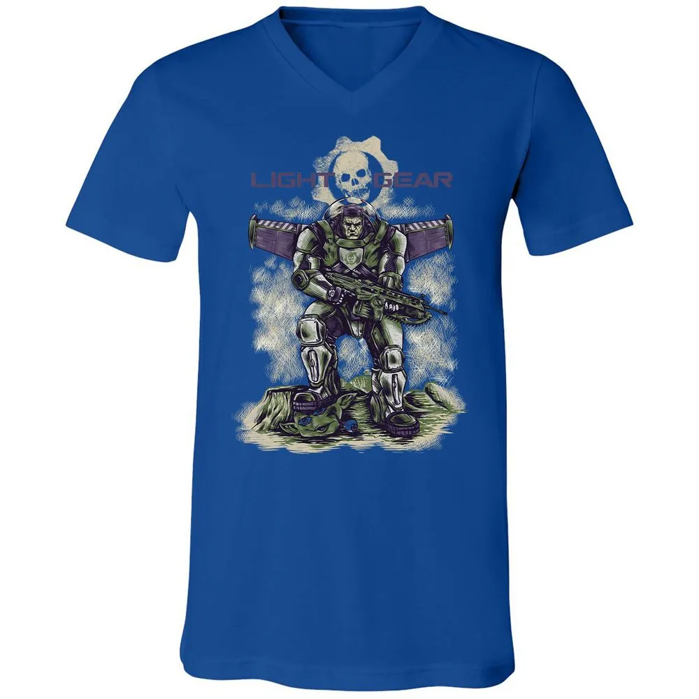 Unisex V-Neck T-Shirt - 2KU8NQF8 - True Royal - 4