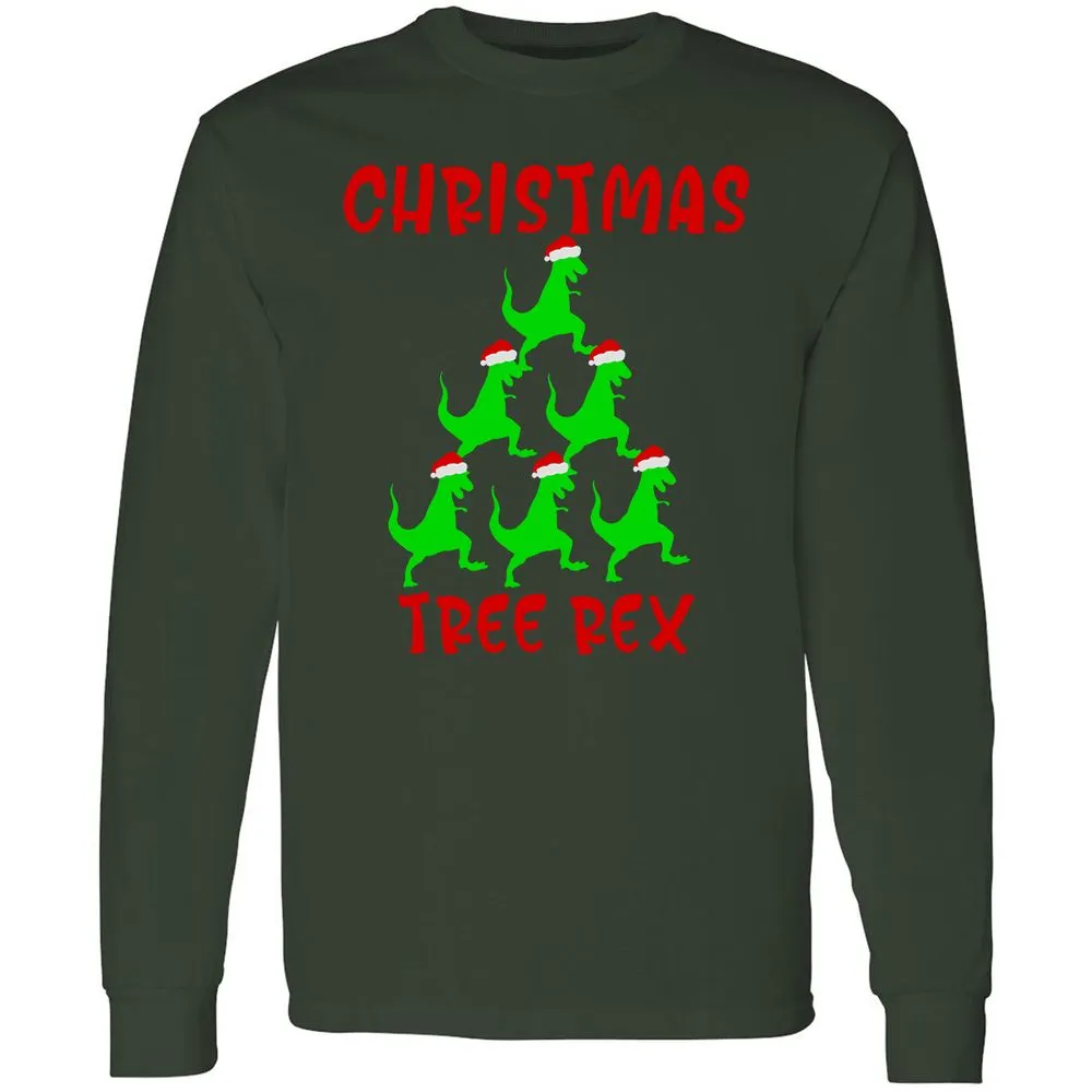 Long Sleeve T-Shirt - 3BF63QZW - Forest Green - 4
