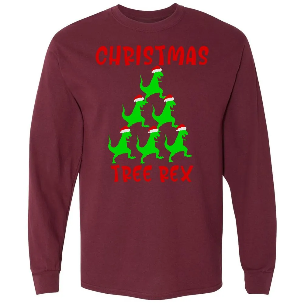 Long Sleeve T-Shirt - 3BF63QZW - Maroon - 11