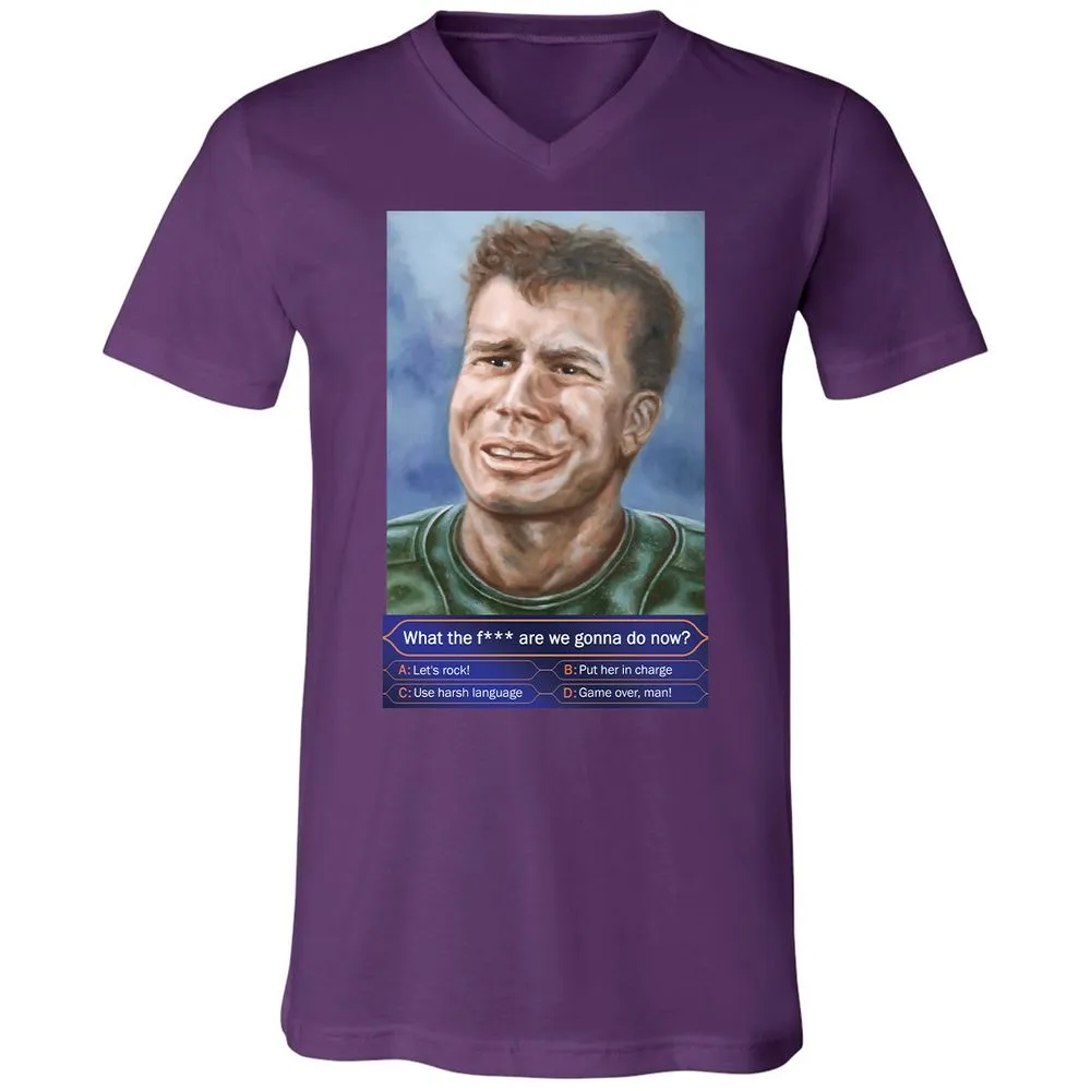 Unisex V-Neck T-Shirt - ZQC59P1V - Team Purple - 9