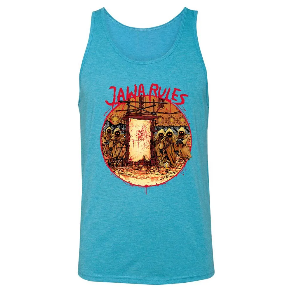 Unisex Jersey Tank - KKJ3LQFN - Aqua Triblend - 3