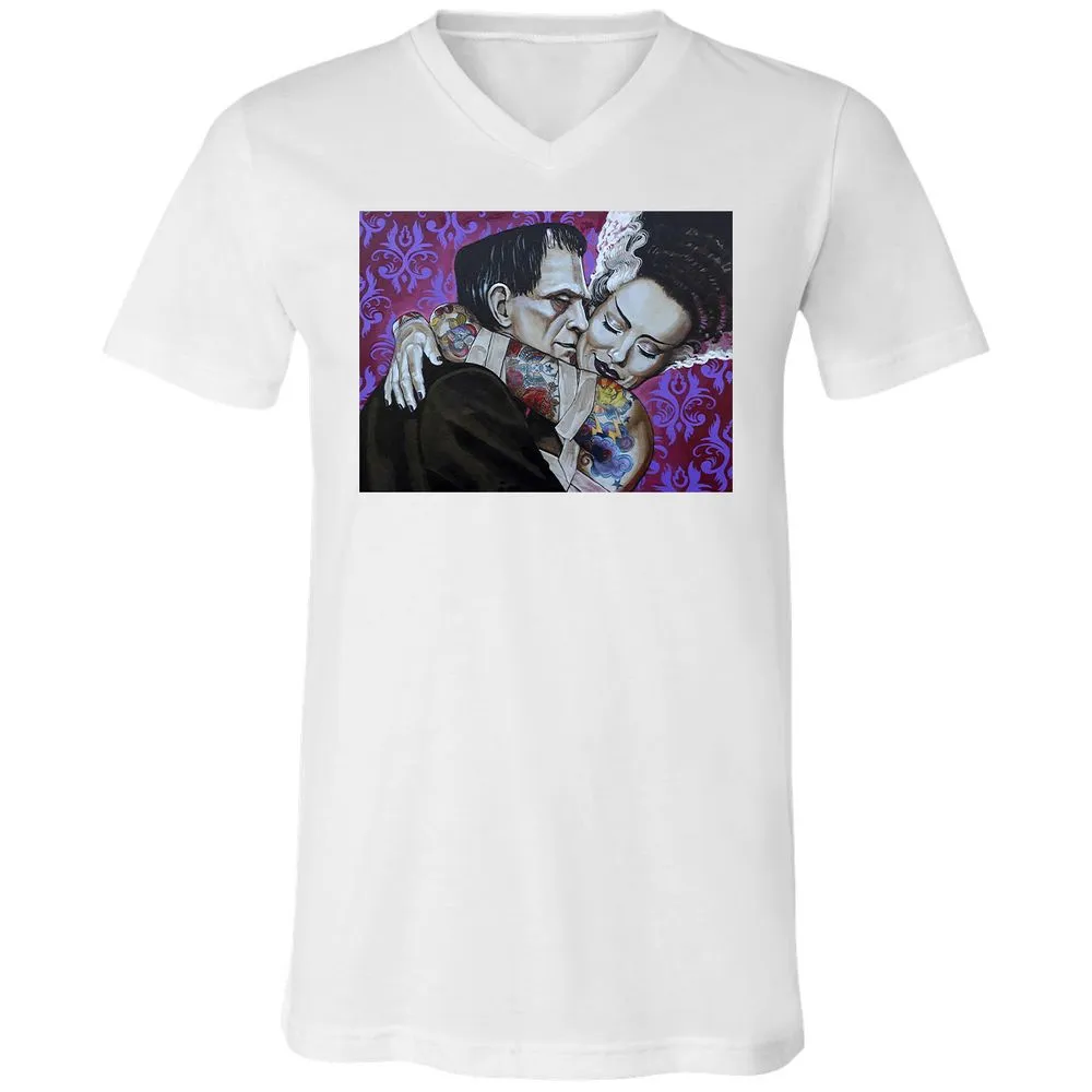 Unisex V-Neck T-Shirt - RCQC123J - White - 5