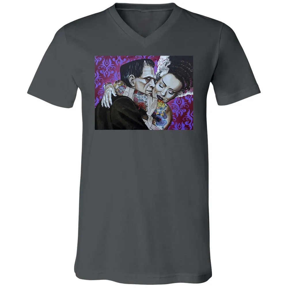Unisex V-Neck T-Shirt - RCQC123J - Asphalt - 12