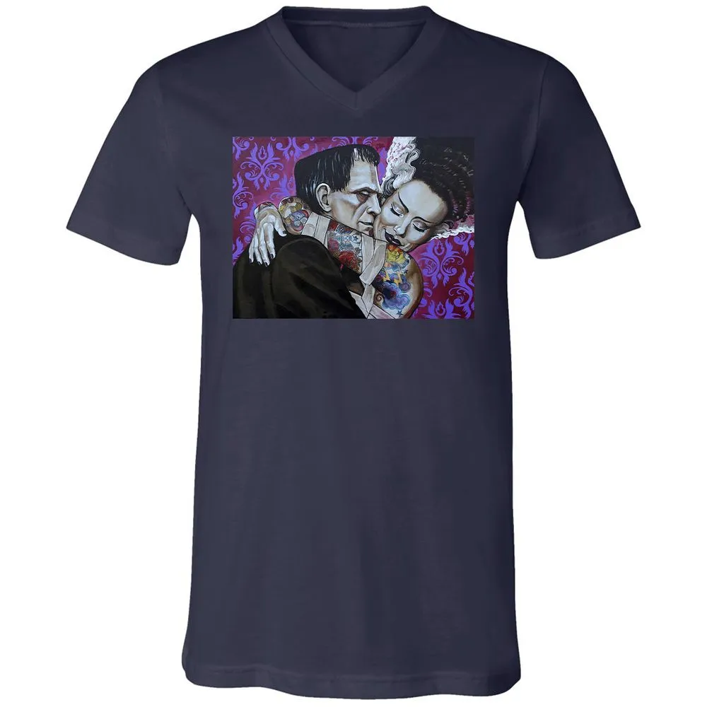 Unisex V-Neck T-Shirt - RCQC123J - Navy - 2