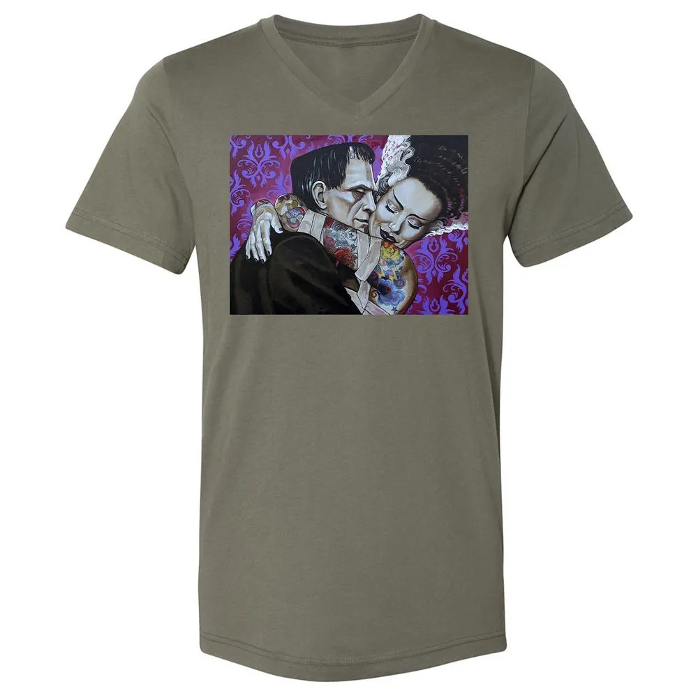 Unisex V-Neck T-Shirt - RCQC123J - Military Green - 10
