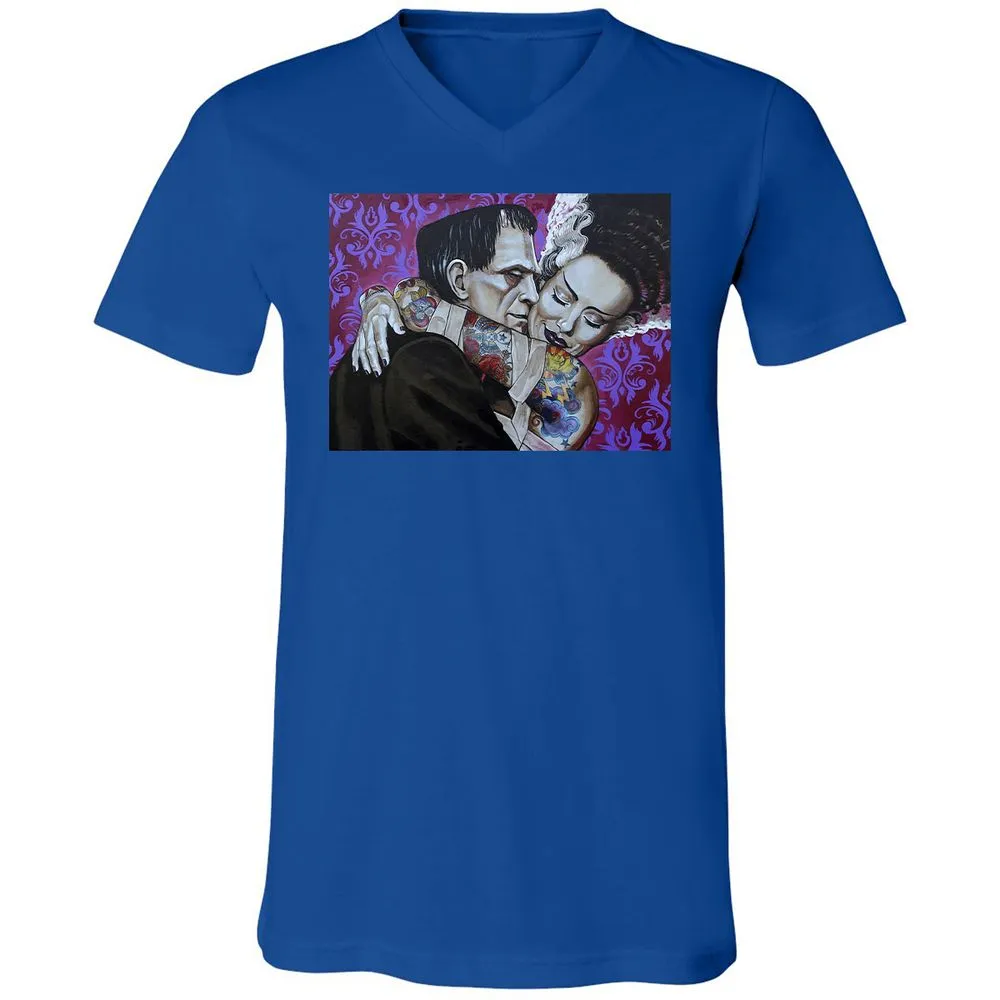 Unisex V-Neck T-Shirt - RCQC123J - True Royal - 4