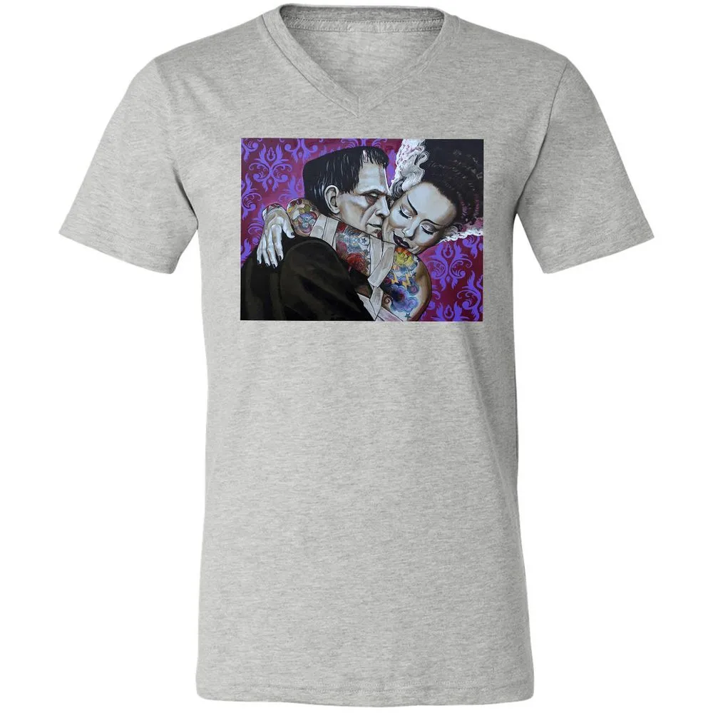 Unisex V-Neck T-Shirt - RCQC123J - Athletic Heather - 7