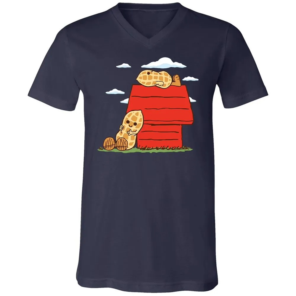 Unisex V-Neck T-Shirt - F8UHPUED - Navy - 2