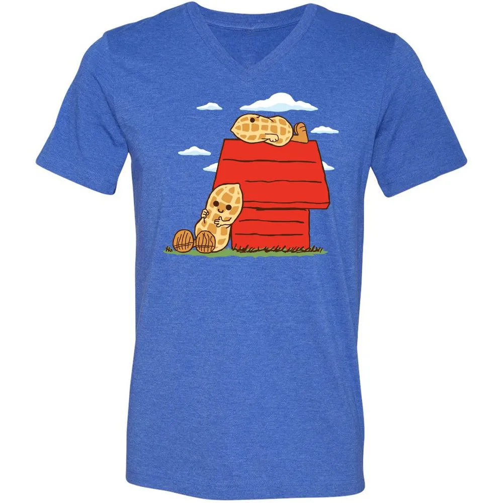Unisex V-Neck T-Shirt - F8UHPUED - Heather True Royal - 14