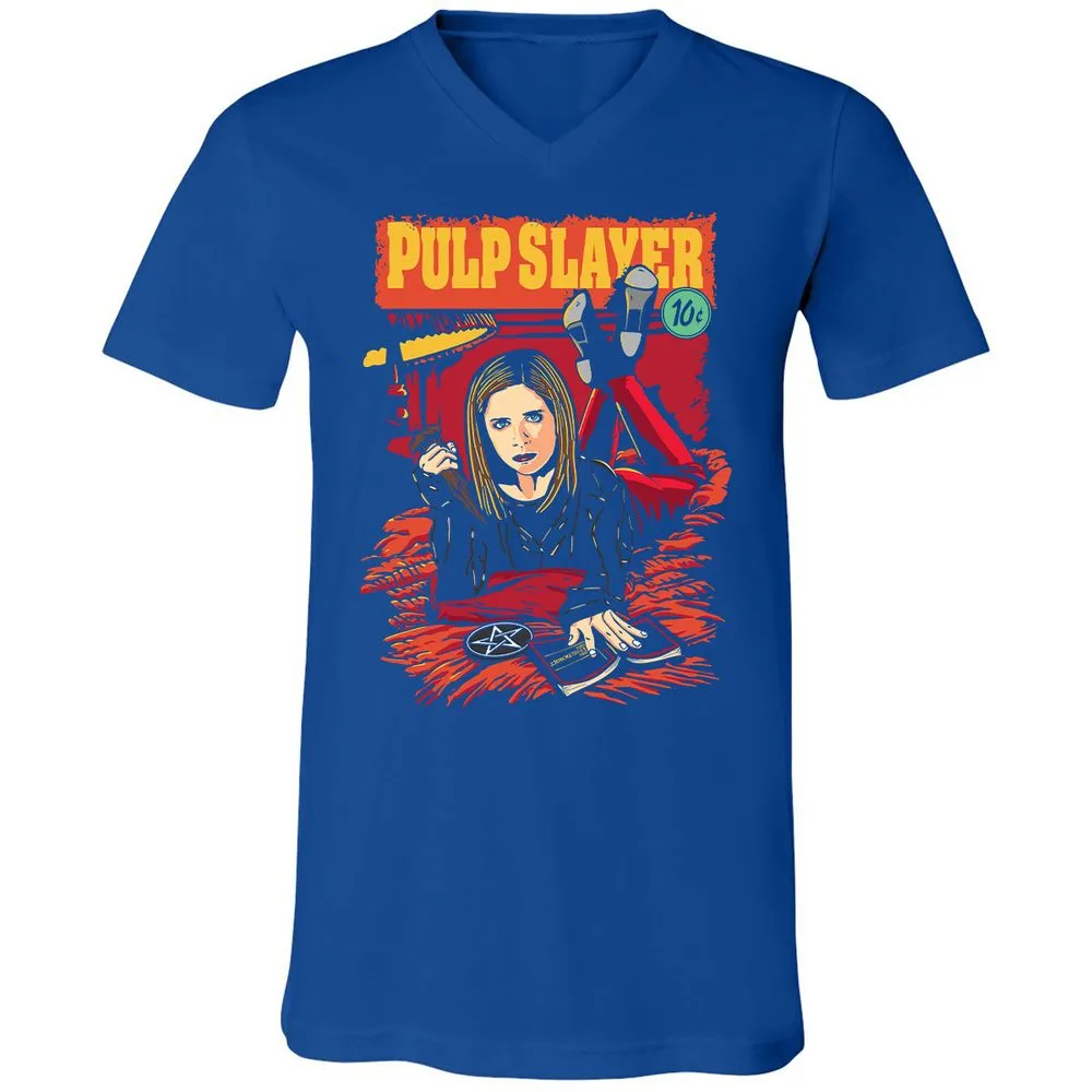 Unisex V-Neck T-Shirt - VH1AD7EJ - True Royal - 4