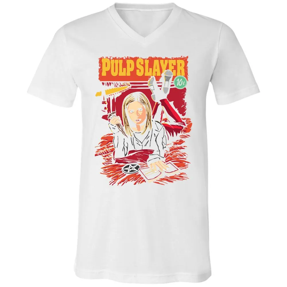 Unisex V-Neck T-Shirt - VH1AD7EJ - White - 5