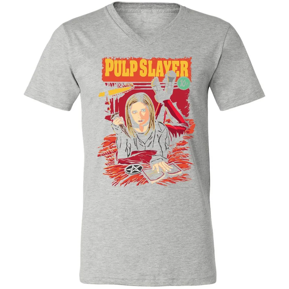 Unisex V-Neck T-Shirt - VH1AD7EJ - Athletic Heather - 7