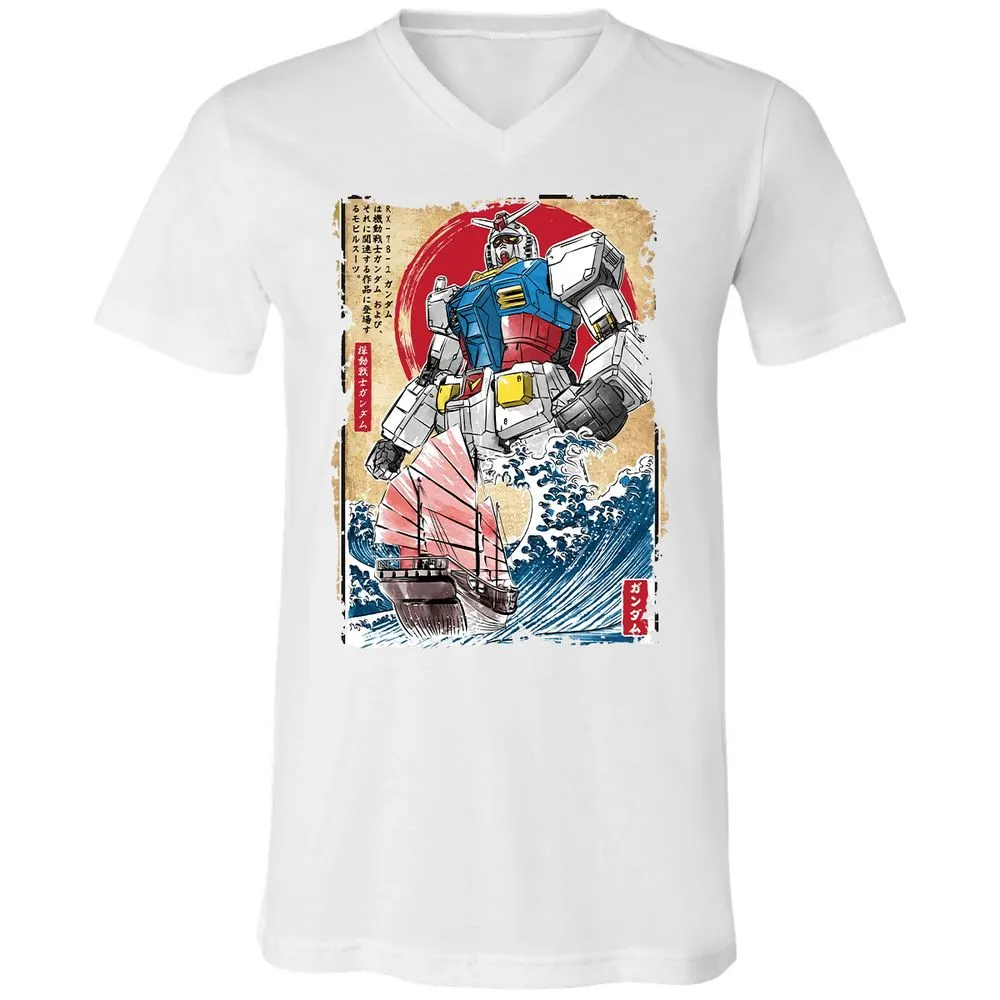 Unisex V-Neck T-Shirt - DMSZZYLK - White - 5