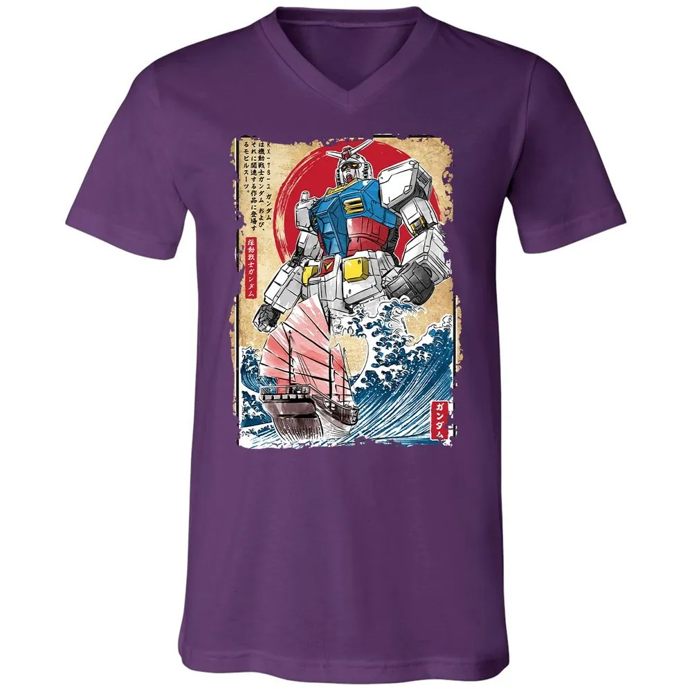 Unisex V-Neck T-Shirt - DMSZZYLK - Team Purple - 9