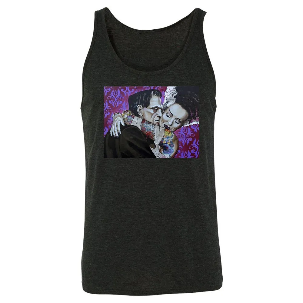 Unisex Jersey Tank - P7J1ZJ5F - Charcoal Black Triblend - 5