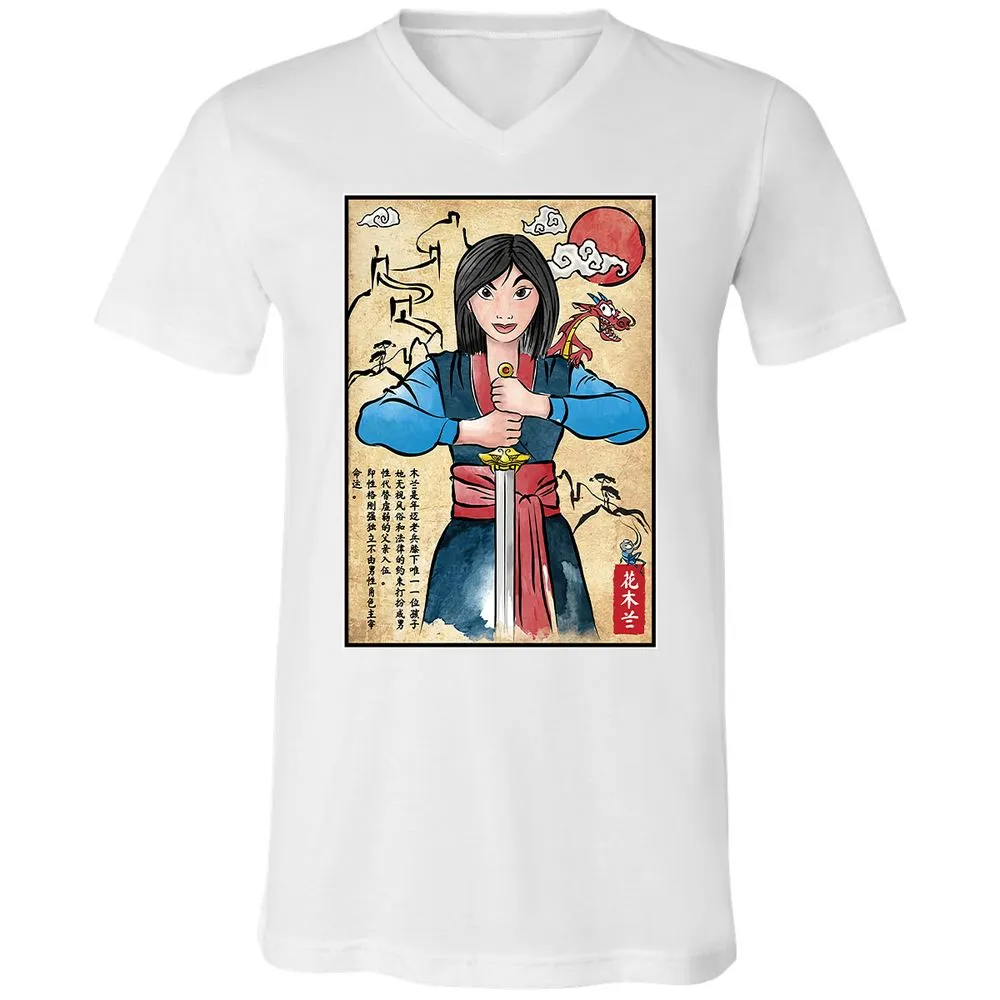 Unisex V-Neck T-Shirt - BWF3TL78 - White - 5