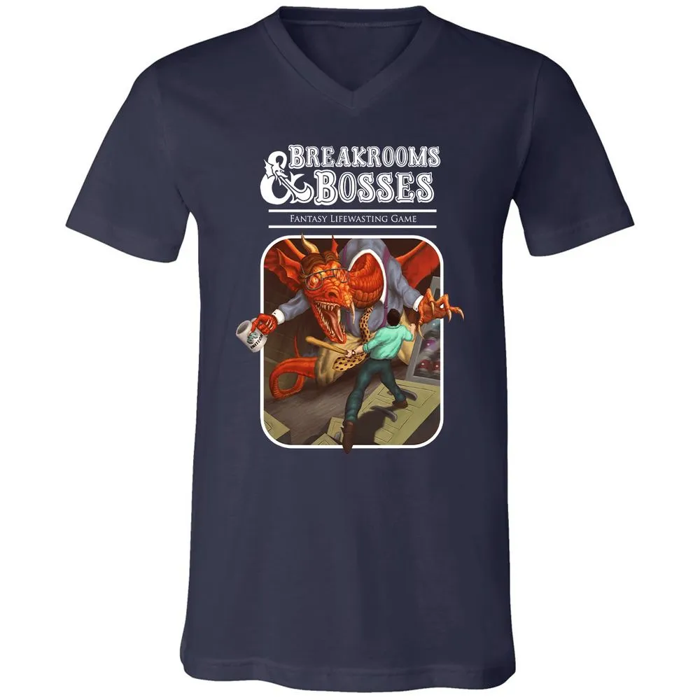 Unisex V-Neck T-Shirt - E9ASHW55 - Navy - 2