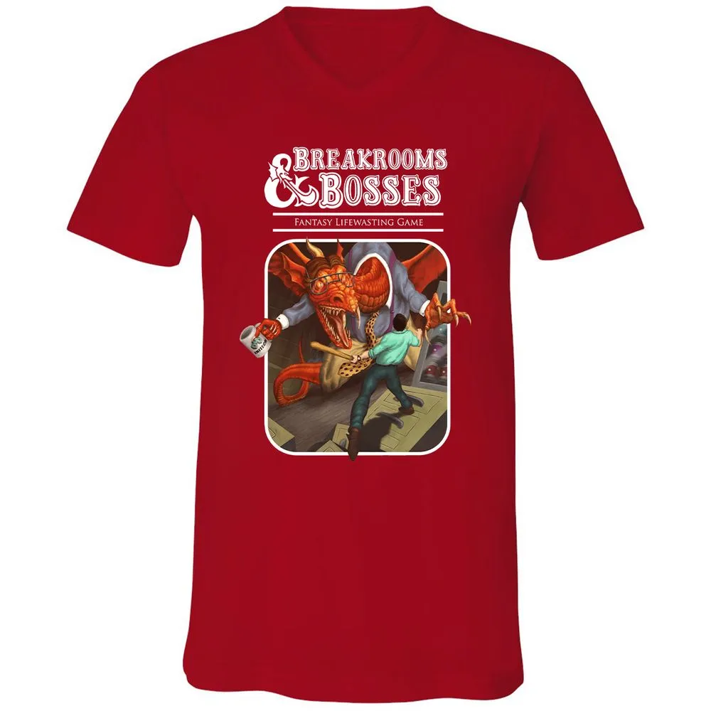 Unisex V-Neck T-Shirt - E9ASHW55 - Red - 3