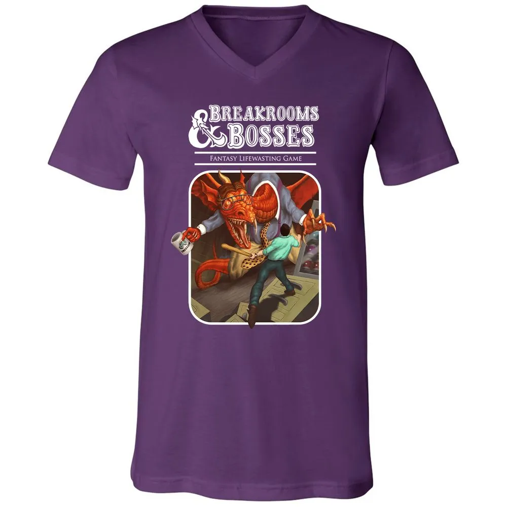 Unisex V-Neck T-Shirt - E9ASHW55 - Team Purple - 9