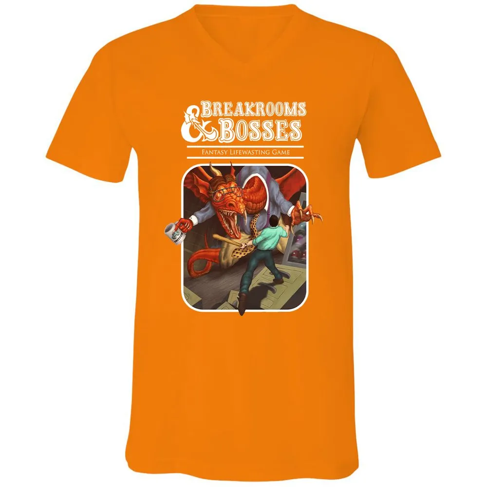 Unisex V-Neck T-Shirt - E9ASHW55 - Orange - 11
