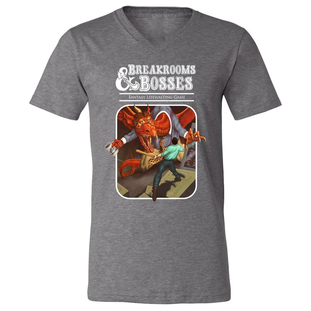 Unisex V-Neck T-Shirt - E9ASHW55 - Deep Heather - 13