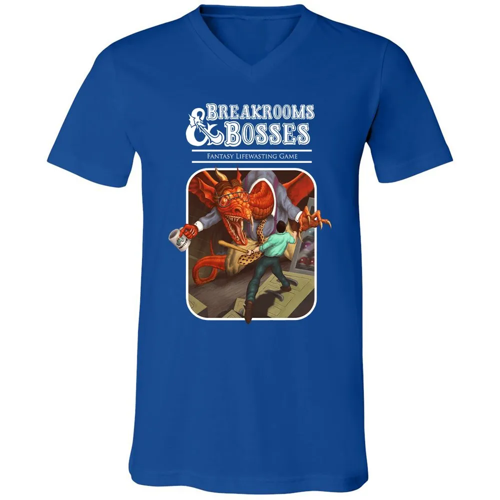 Unisex V-Neck T-Shirt - E9ASHW55 - True Royal - 4