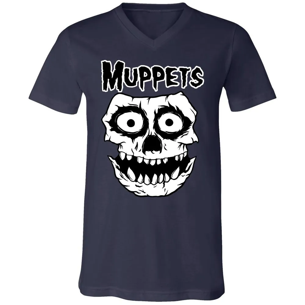 Unisex V-Neck T-Shirt - DCQUZY1C - Navy - 2