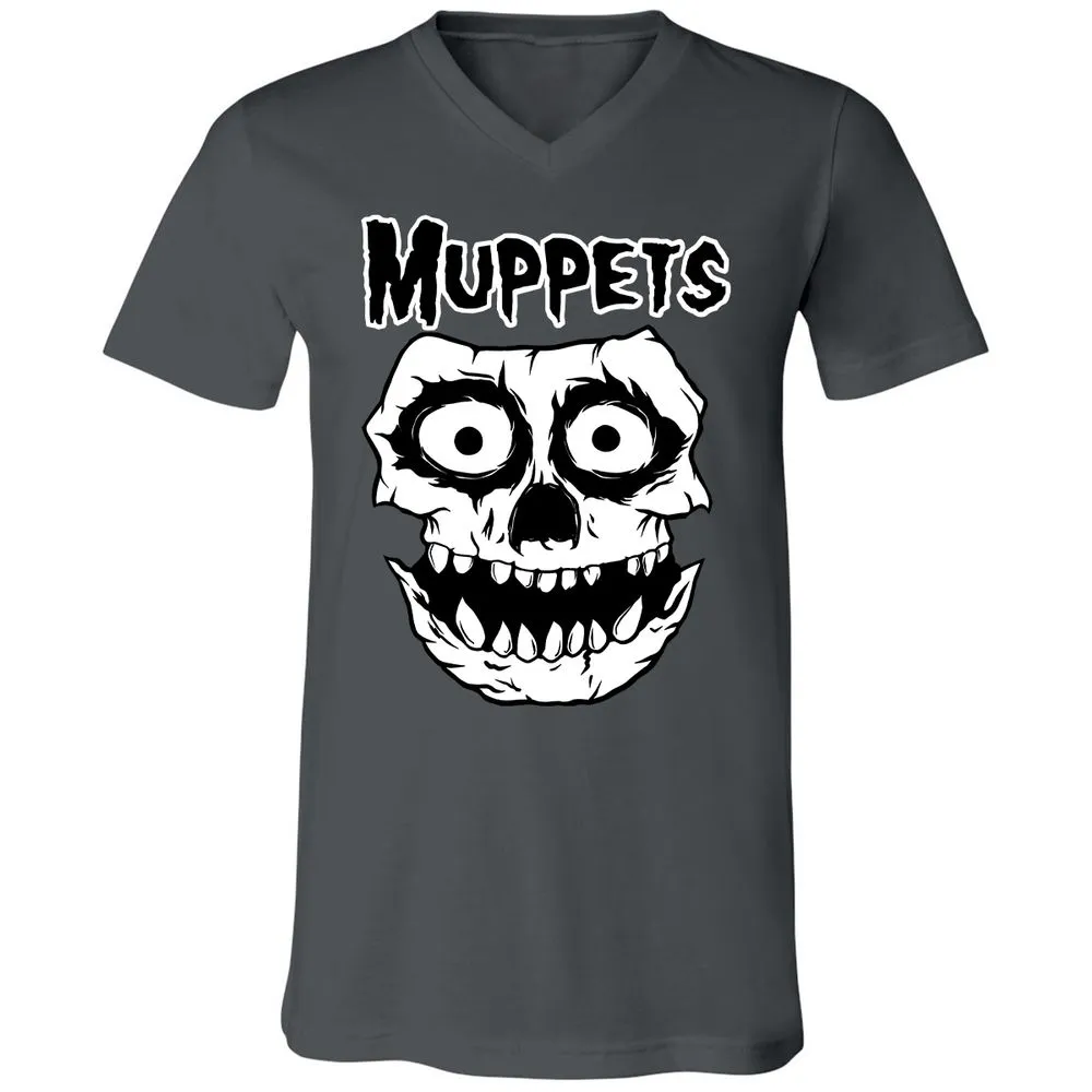 Unisex V-Neck T-Shirt - DCQUZY1C - Asphalt - 12