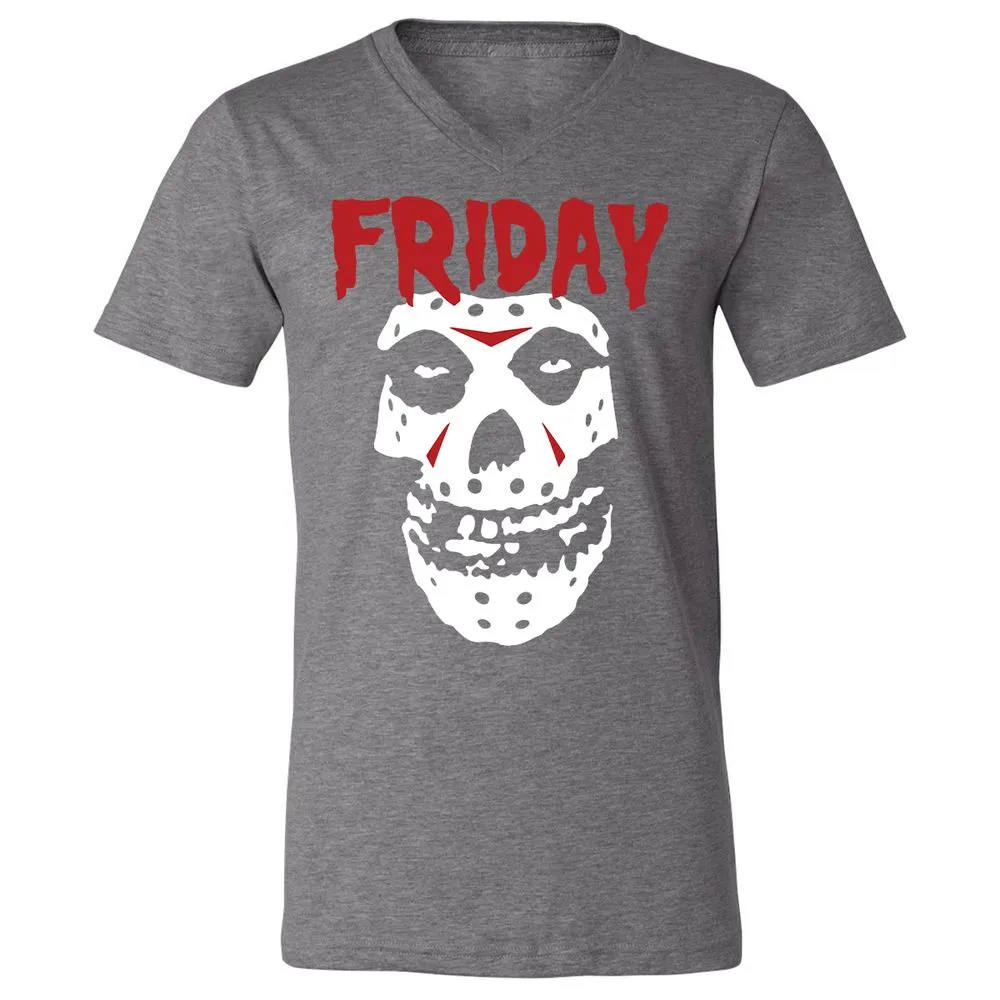 Unisex V-Neck T-Shirt - S3WWMLUY - Deep Heather - 13