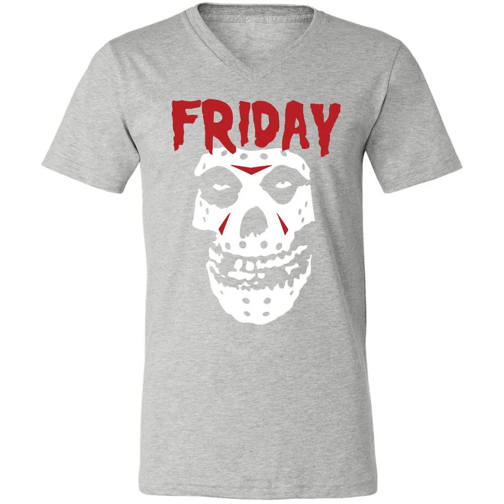 Unisex V-Neck T-Shirt - S3WWMLUY - Athletic Heather - 7