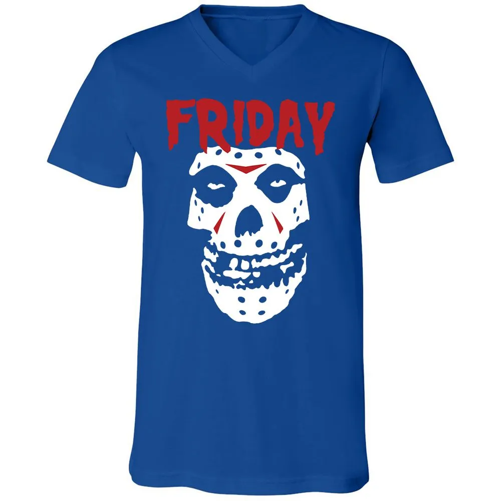 Unisex V-Neck T-Shirt - S3WWMLUY - True Royal - 4