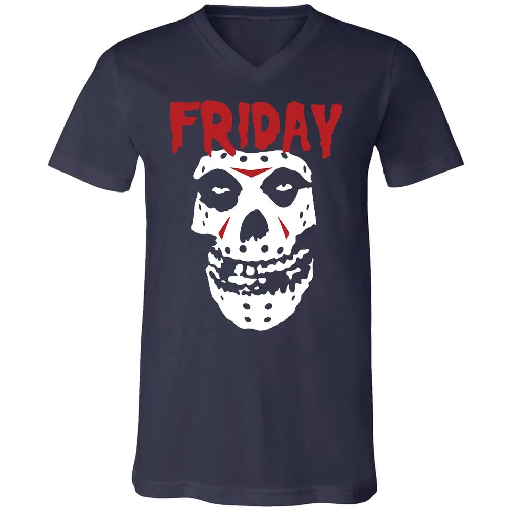Unisex V-Neck T-Shirt - S3WWMLUY - Navy - 2