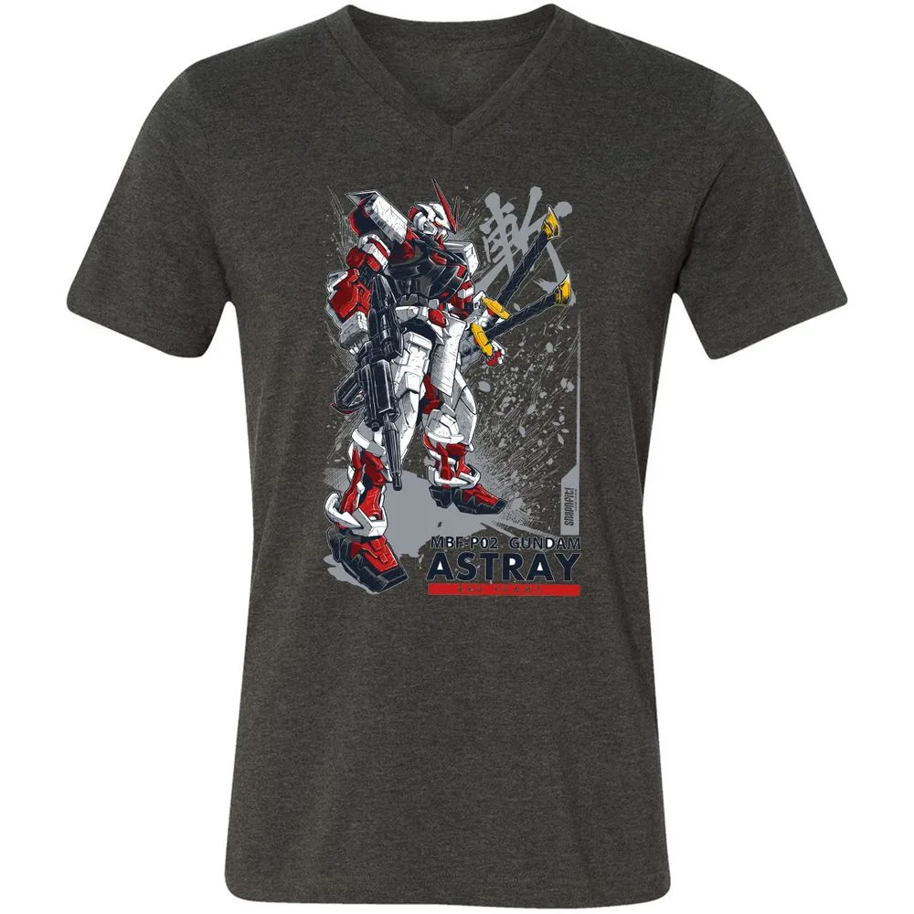 Unisex V-Neck T-Shirt - N2XZRY6U - Dark Grey Heather - 8