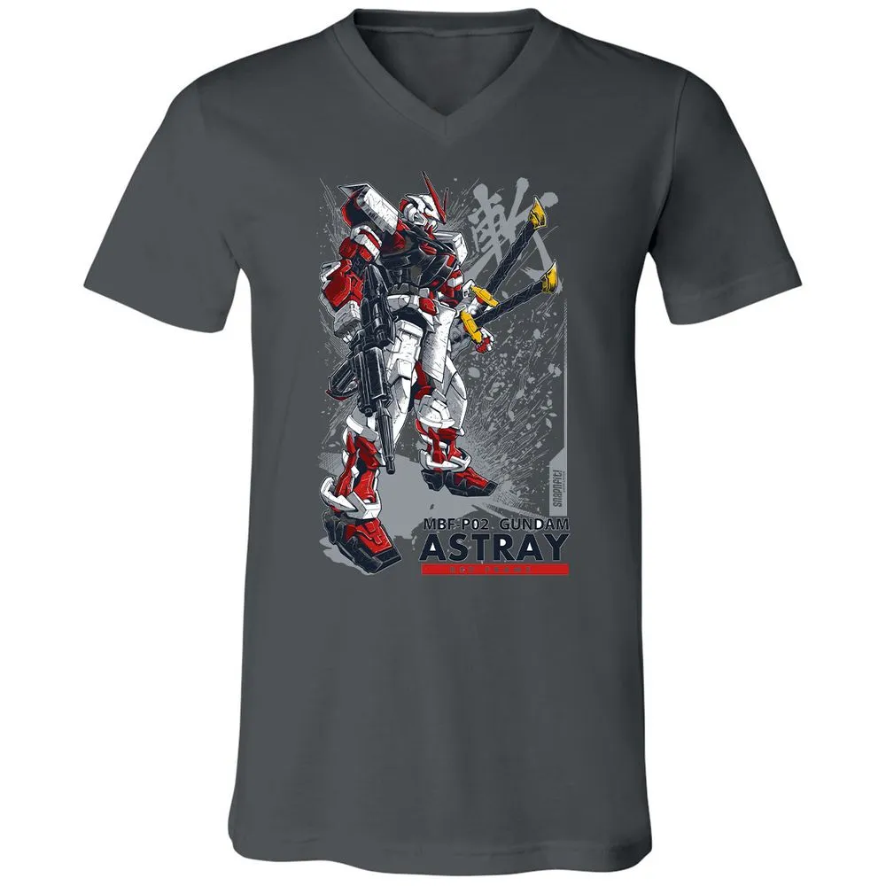 Unisex V-Neck T-Shirt - N2XZRY6U - Asphalt - 12
