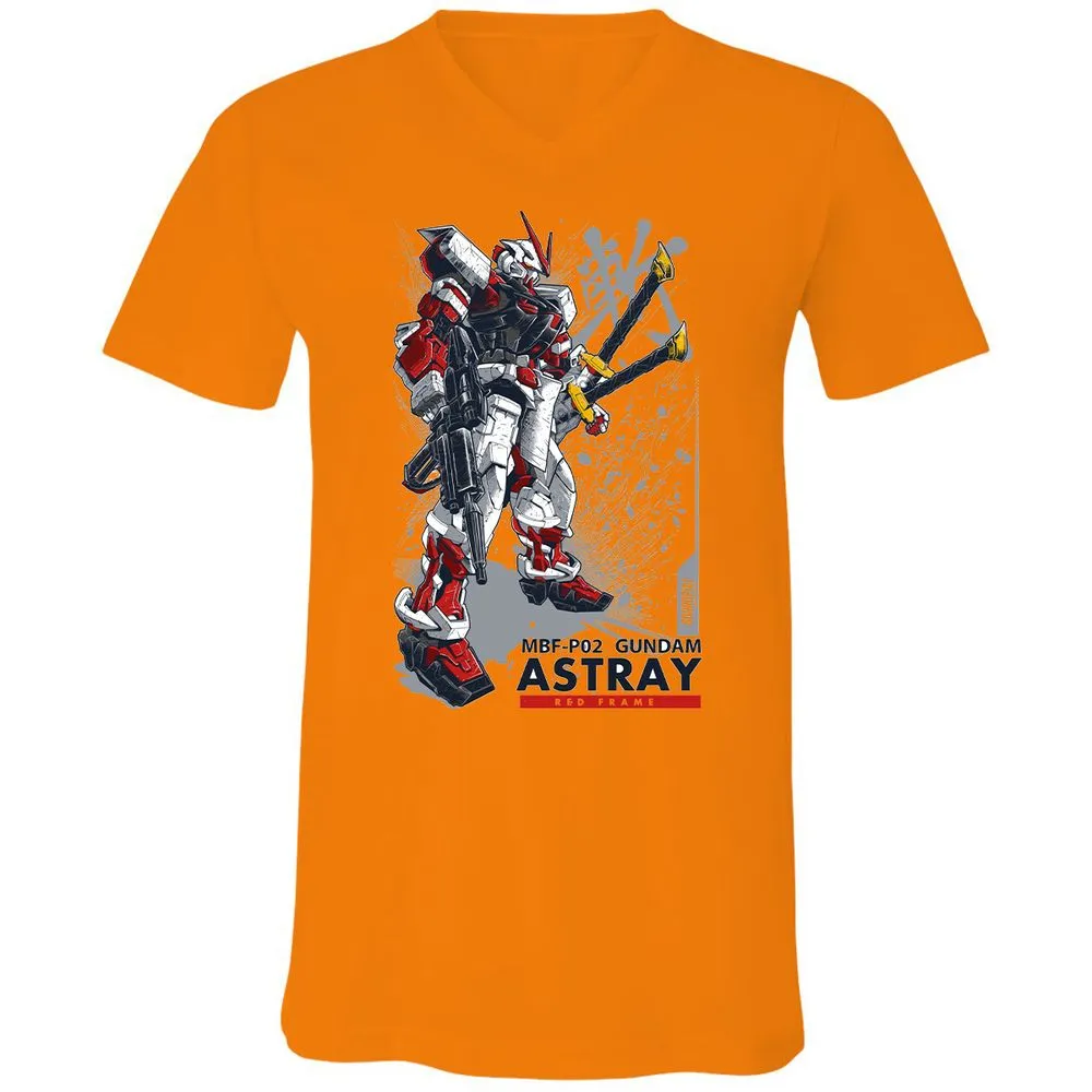 Unisex V-Neck T-Shirt - N2XZRY6U - Orange - 11