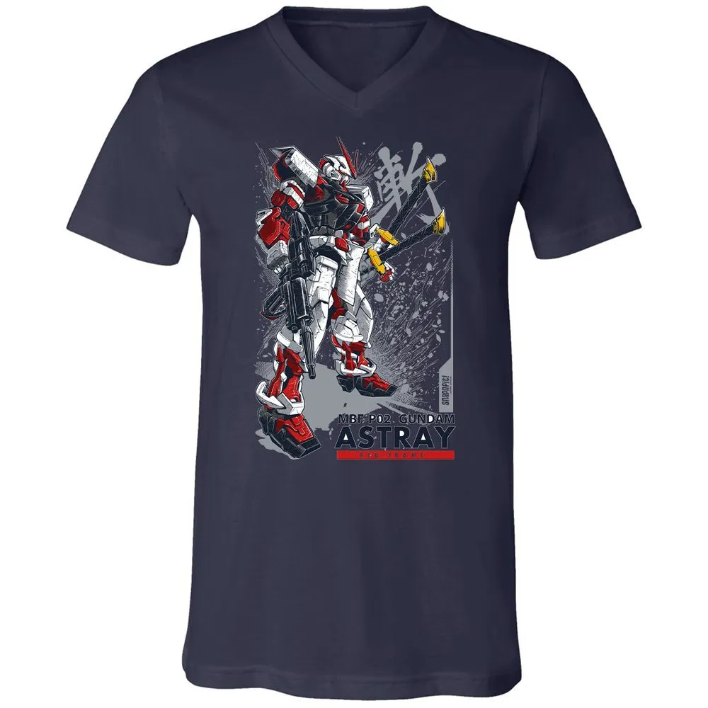 Unisex V-Neck T-Shirt - N2XZRY6U - Navy - 2
