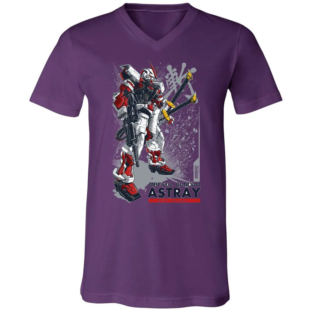 Unisex V-Neck T-Shirt - N2XZRY6U - Team Purple - 9