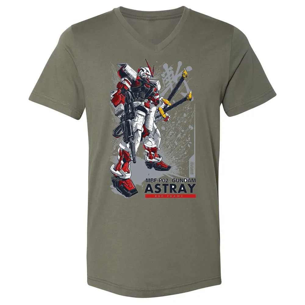 Unisex V-Neck T-Shirt - N2XZRY6U - Military Green - 10