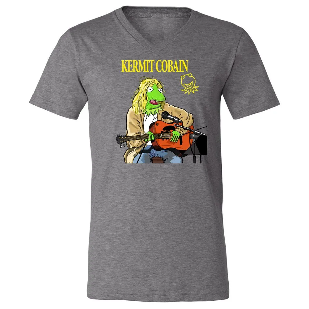 Unisex V-Neck T-Shirt - 5UNSC6L1 - Deep Heather - 13