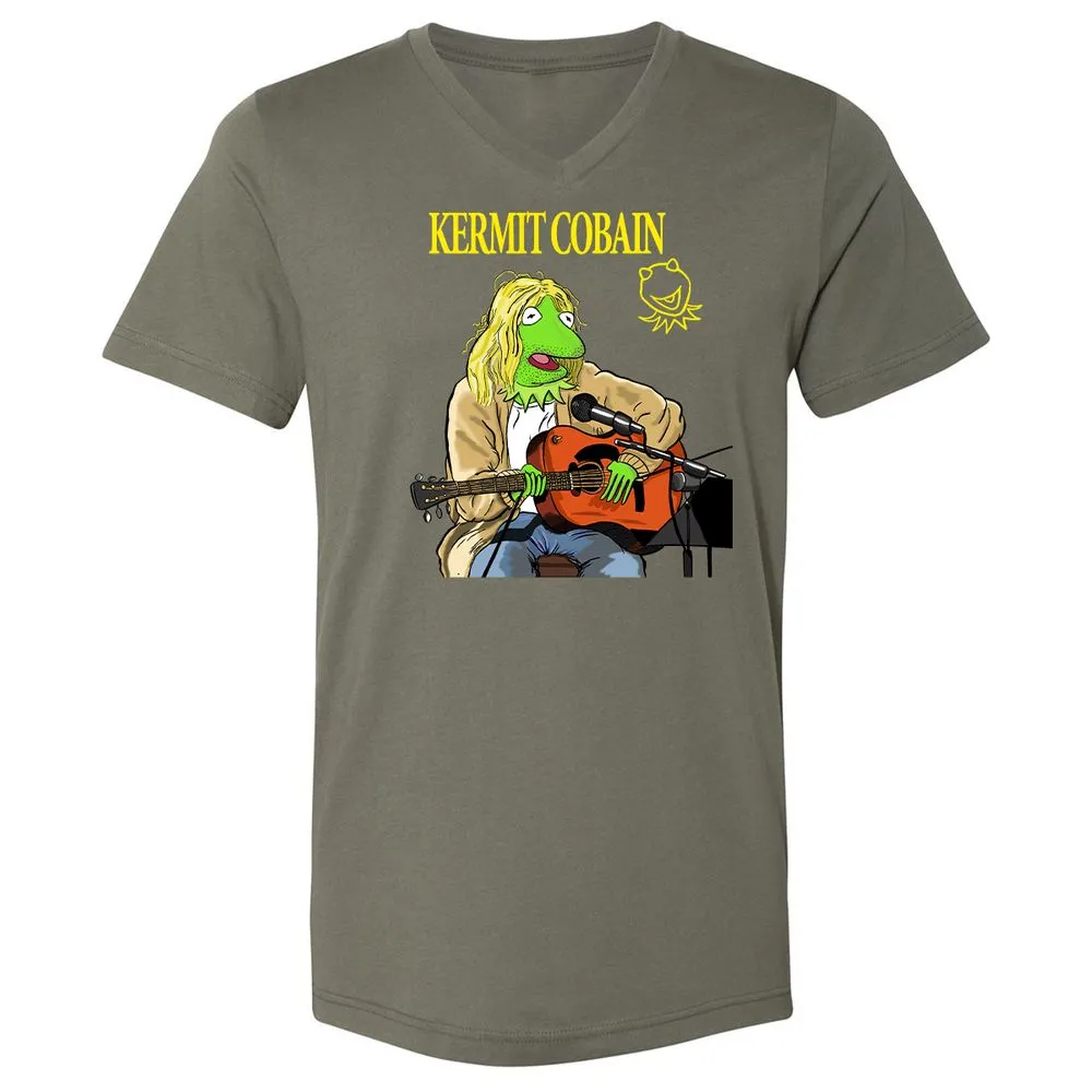 Unisex V-Neck T-Shirt - 5UNSC6L1 - Military Green - 10
